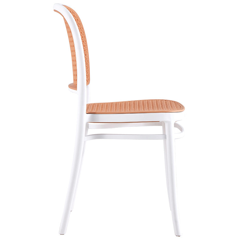 Chair Juniper pakoworld with UV protection PP beige-white 51x40.5x86.5cm