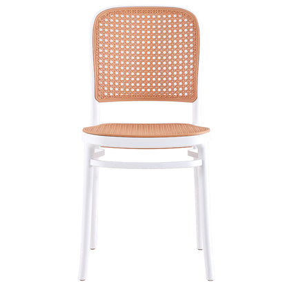 Chair Juniper pakoworld with UV protection PP beige-white 51x40.5x86.5cm