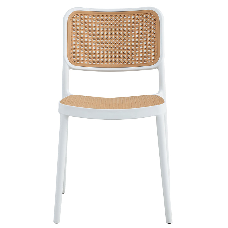 Chair Poetica pakoworld with UV protection PP beige-white 42x52x81cm