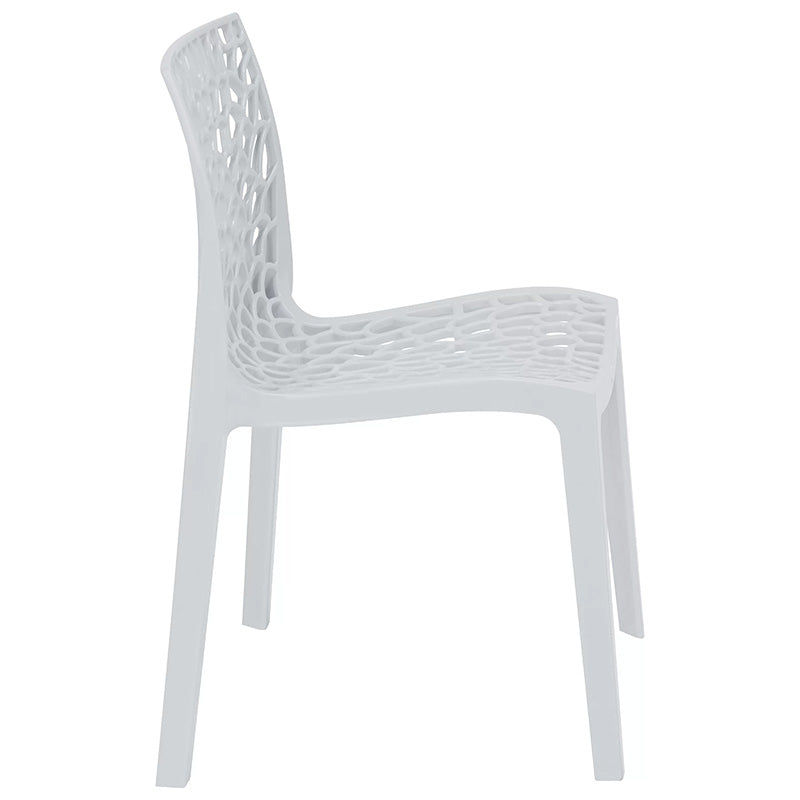 Chair Hush pakoworld with UV protection PP white 50.5x54x79.5cm