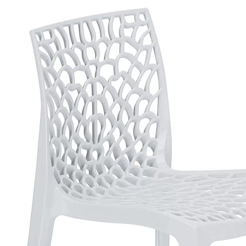 Chair Hush pakoworld with UV protection PP white 50.5x54x79.5cm