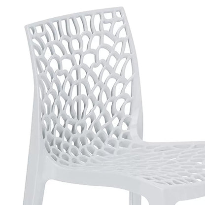 Chair Hush pakoworld with UV protection PP white 50.5x54x79.5cm