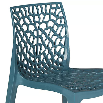 Chair Hush pakoworld with UV protection PP blue 50.5x54x79.5cm