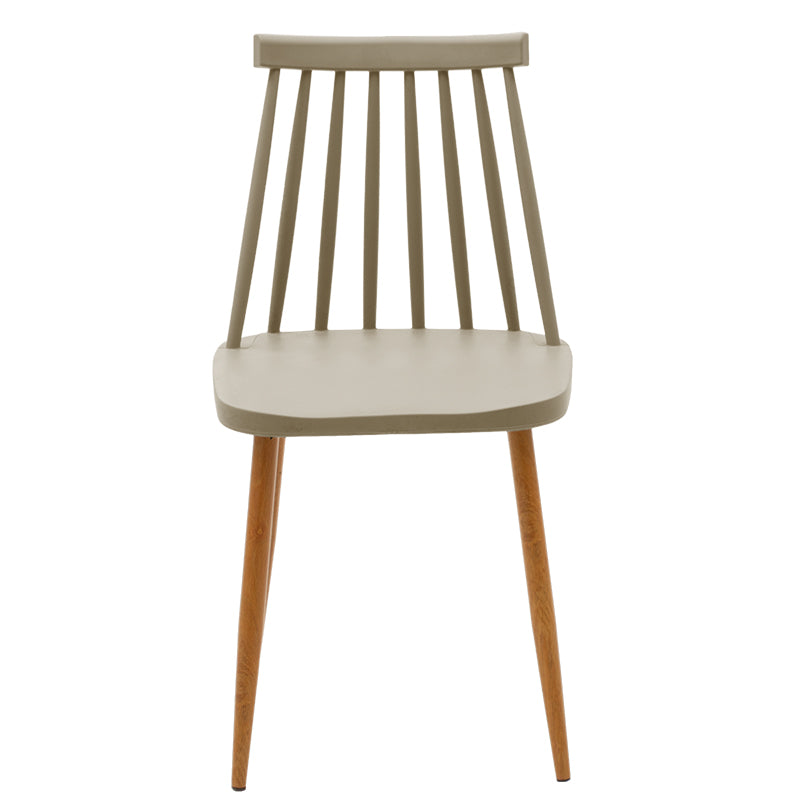 Chair Aurora pakoworld PP mocha-natural leg 43x48x79cm