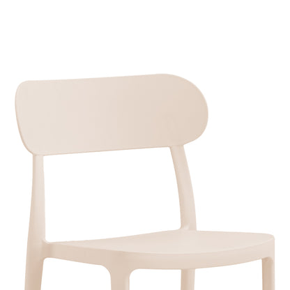 Chair Amvroan pakoworld with UV protection cappuccino pp 51x49x79.5cm