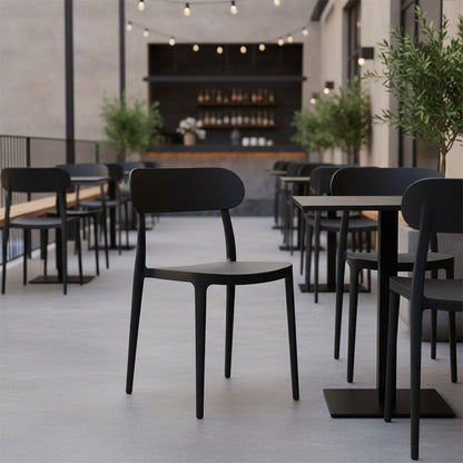 Chair Amvroan with UV protection anthracite pp 51x49x79.5cm