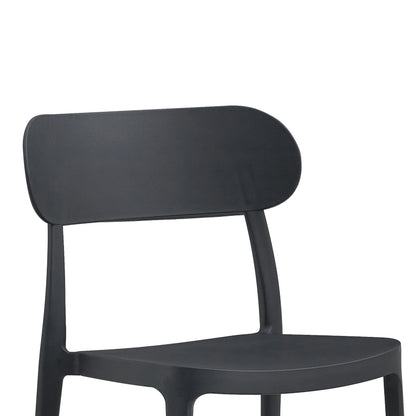 Chair Amvroan with UV protection anthracite pp 51x49x79.5cm
