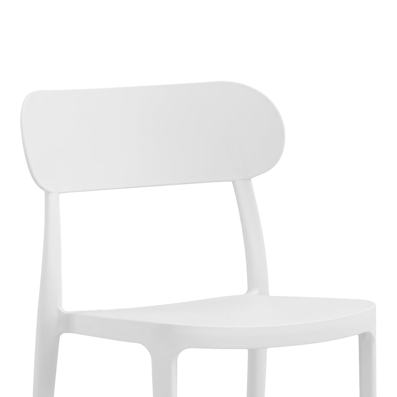 Chair Amvroan pakoworld with UV protection white pp 51x49x79.5cm