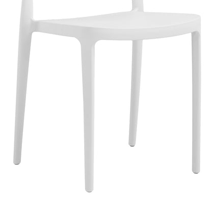 Chair Amvroan pakoworld with UV protection white pp 51x49x79.5cm