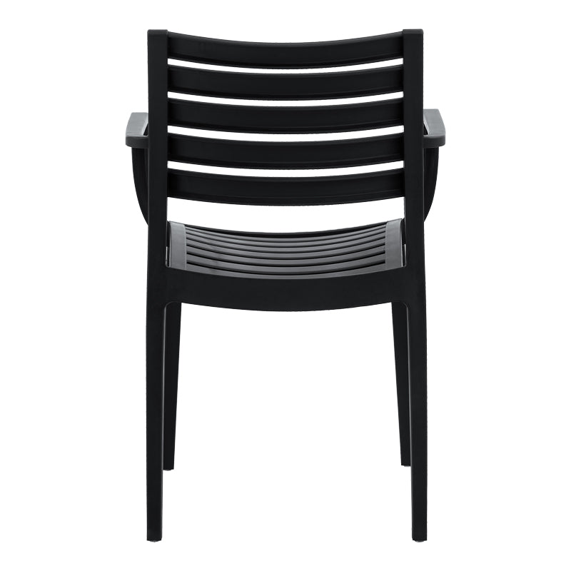 Armchair Gerko pakoworld with UV protection black pp 57x46x83cm