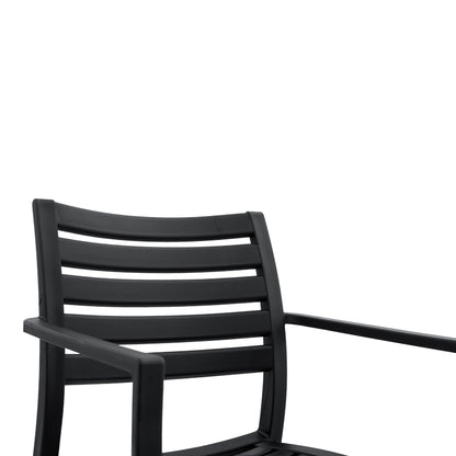 Armchair Gerko pakoworld with UV protection black pp 57x46x83cm