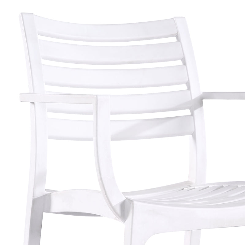 Armchair Gerko pakoworld with UV protection white pp 57x46x83cm