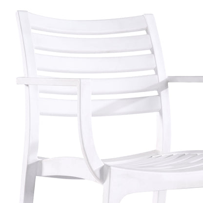 Armchair Gerko pakoworld with UV protection white pp 57x46x83cm