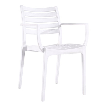 Armchair Gerko pakoworld with UV protection white pp 57x46x83cm