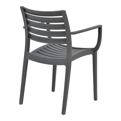 Gerko pakoworld armchair with UV protection pp in dark grey color 57x46x83cm