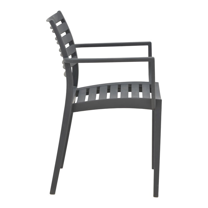 Gerko pakoworld armchair with UV protection pp in dark grey color 57x46x83cm