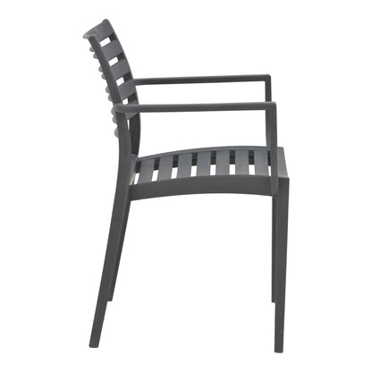 Gerko pakoworld armchair with UV protection pp in dark grey color 57x46x83cm