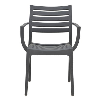 Gerko pakoworld armchair with UV protection pp in dark grey color 57x46x83cm