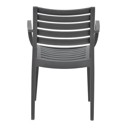 Gerko pakoworld armchair with UV protection pp in dark grey color 57x46x83cm