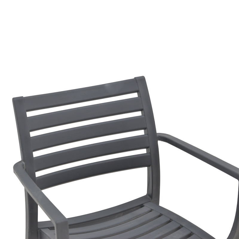 Gerko pakoworld armchair with UV protection pp in dark grey color 57x46x83cm