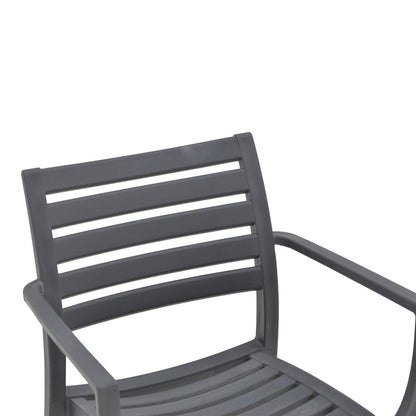 Gerko pakoworld armchair with UV protection pp in dark grey color 57x46x83cm