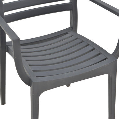 Gerko pakoworld armchair with UV protection pp in dark grey color 57x46x83cm