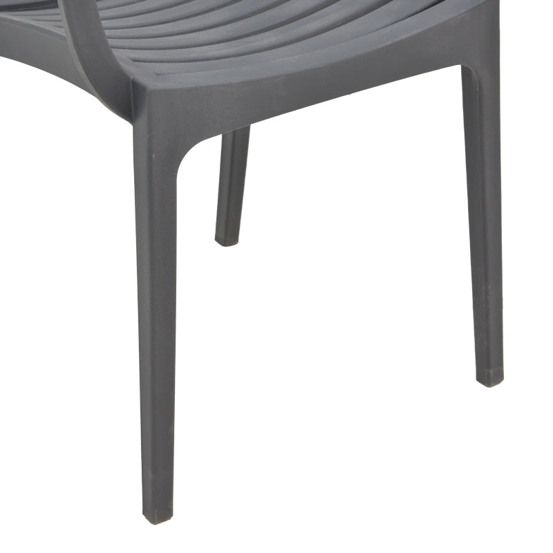 Gerko pakoworld armchair with UV protection pp in dark grey color 57x46x83cm