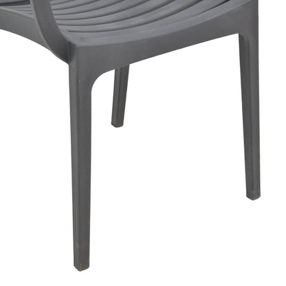 Gerko pakoworld armchair with UV protection pp in dark grey color 57x46x83cm