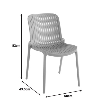 Teragi stackable chair pp with UV protection mint 58x43.5x82cm