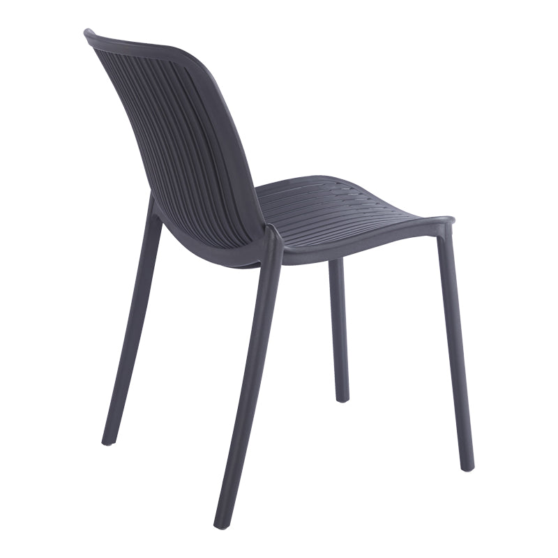 Teragi stackable chair pp with UV protection anthracite 58x43.5x82cm
