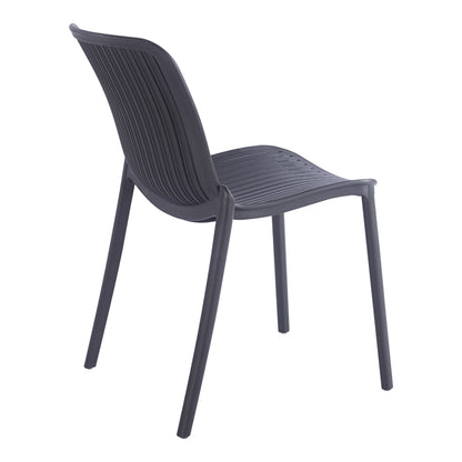 Teragi stackable chair pp with UV protection anthracite 58x43.5x82cm