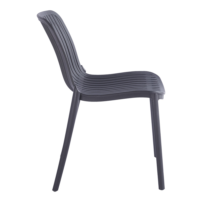 Teragi stackable chair pp with UV protection anthracite 58x43.5x82cm