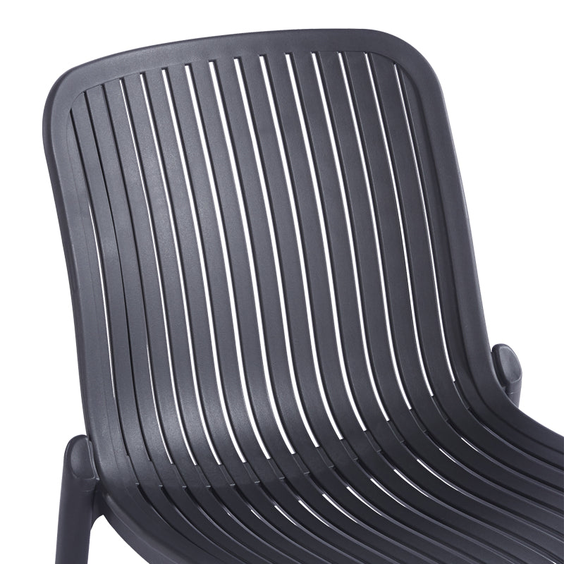 Teragi stackable chair pp with UV protection anthracite 58x43.5x82cm