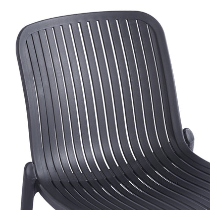 Teragi stackable chair pp with UV protection anthracite 58x43.5x82cm