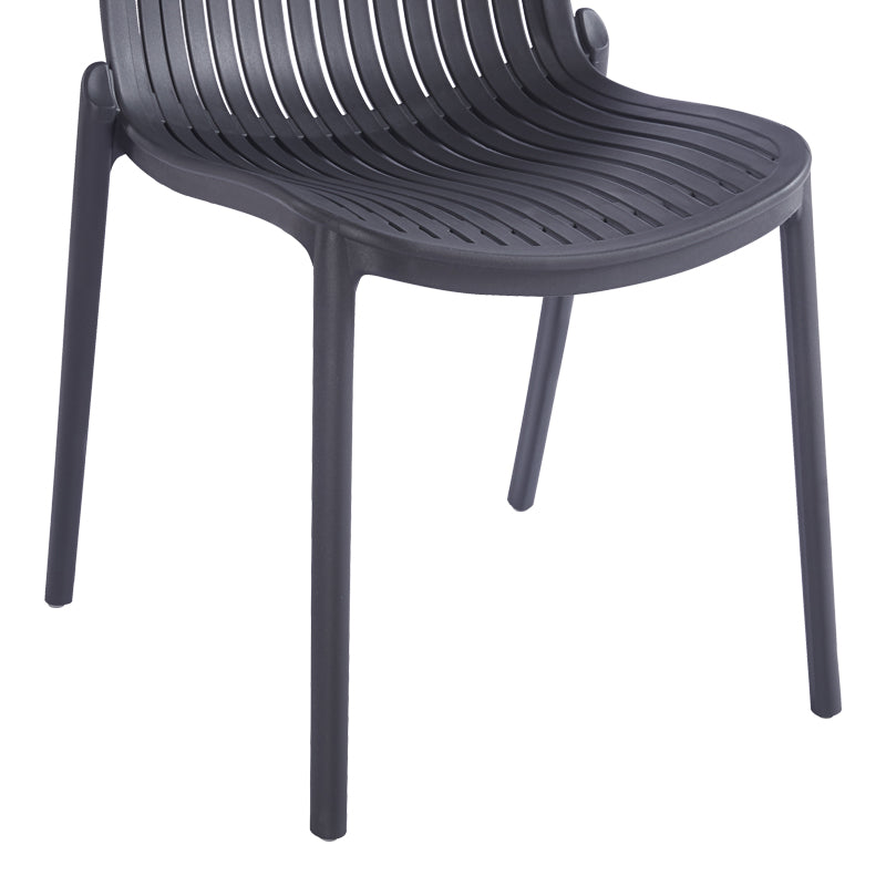 Teragi stackable chair pp with UV protection anthracite 58x43.5x82cm