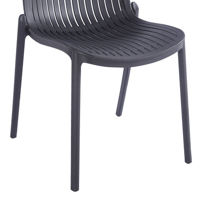 Teragi stackable chair pp with UV protection anthracite 58x43.5x82cm