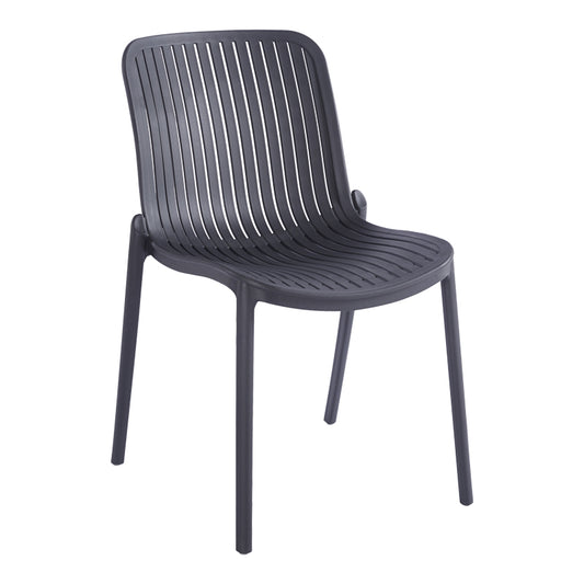 Teragi stackable chair pp with UV protection anthracite 58x43.5x82cm