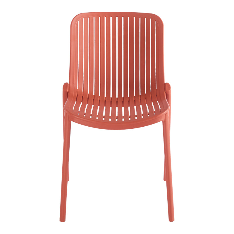 Teragi stackable chair pp with UV protection terracotta 58x43.5x82cm