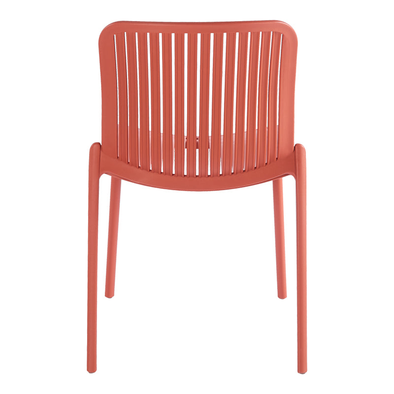 Teragi stackable chair pp with UV protection terracotta 58x43.5x82cm