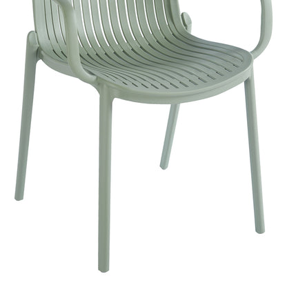 Teragi stackable armchair pp with UV protection mint 59x57x82cm