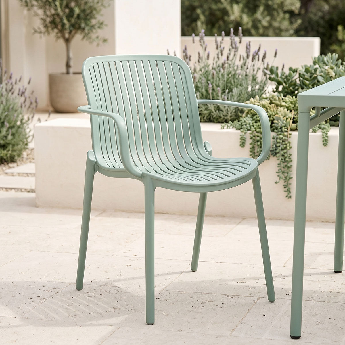 Teragi stackable armchair pp with UV protection mint 59x57x82cm