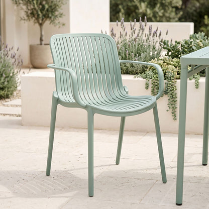 Teragi stackable armchair pp with UV protection mint 59x57x82cm