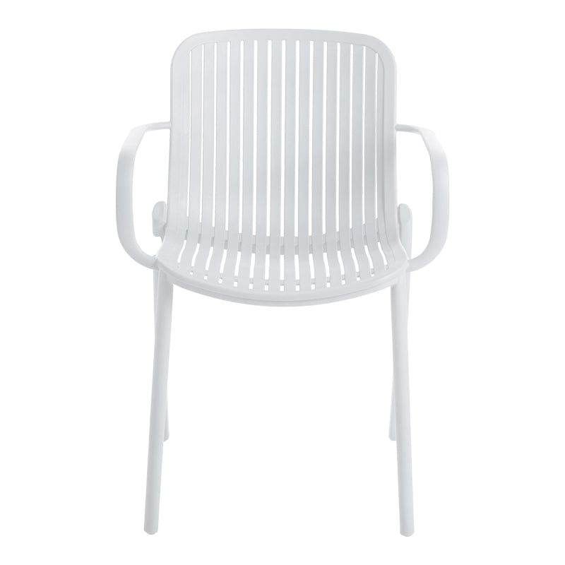 Teragi stackable armchair pp with UV protection white 59x57x82cm