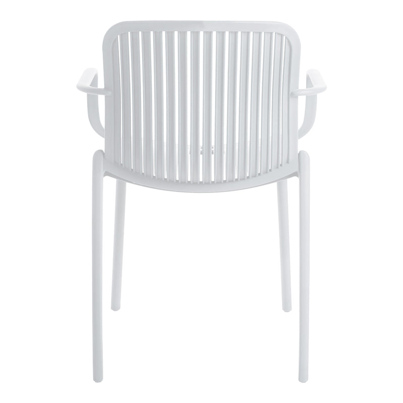 Teragi stackable armchair pp with UV protection white 59x57x82cm