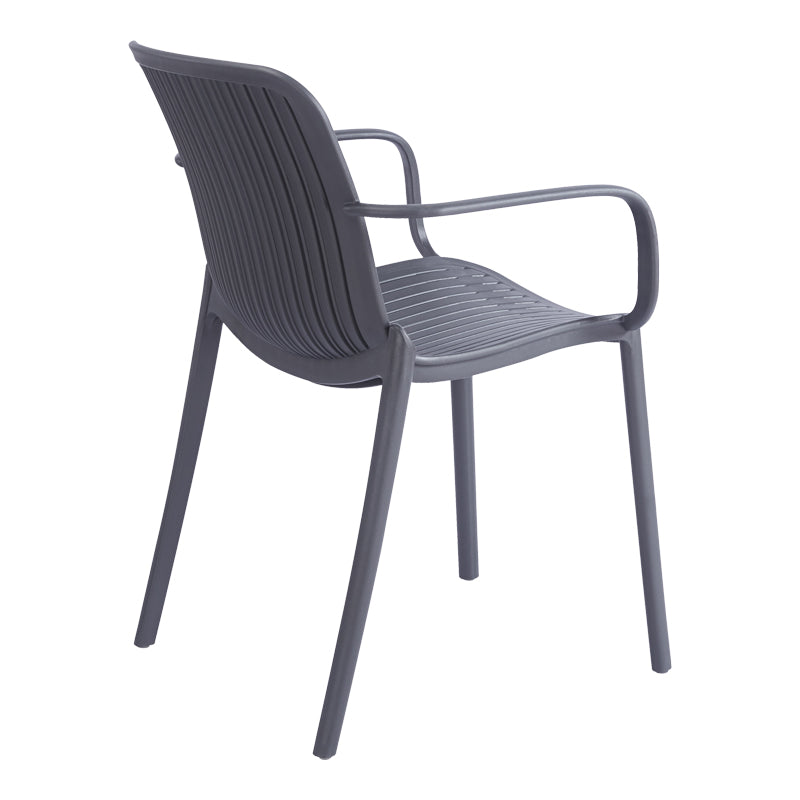 Teragi stackable armchair pp with UV protection anthracite 59x57x82cm