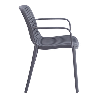 Teragi stackable armchair pp with UV protection anthracite 59x57x82cm