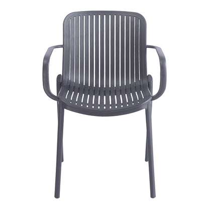 Teragi stackable armchair pp with UV protection anthracite 59x57x82cm