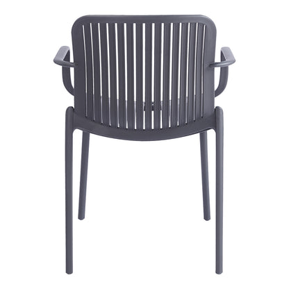Teragi stackable armchair pp with UV protection anthracite 59x57x82cm