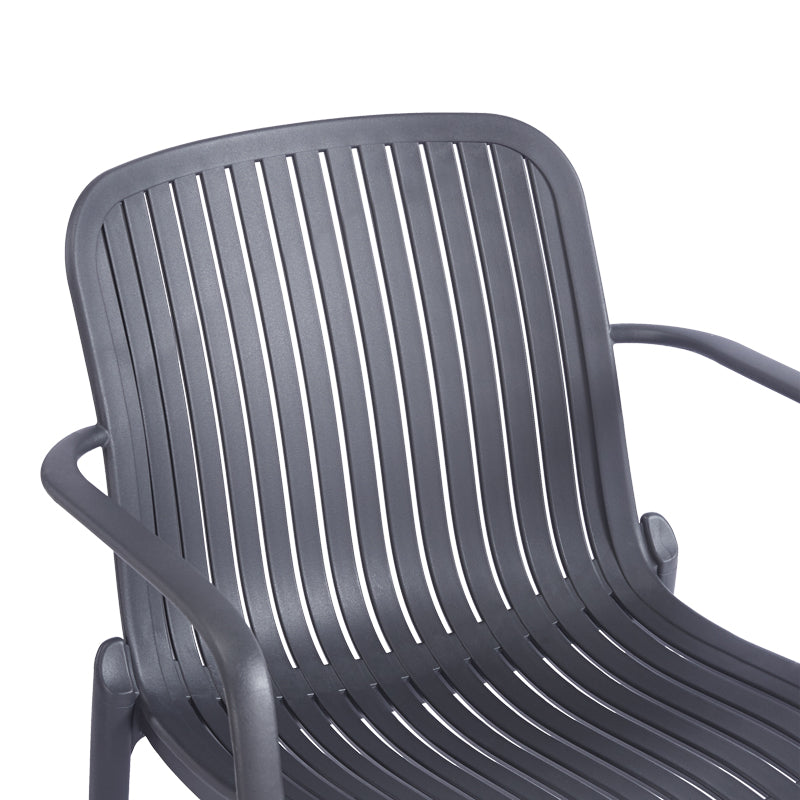 Teragi stackable armchair pp with UV protection anthracite 59x57x82cm