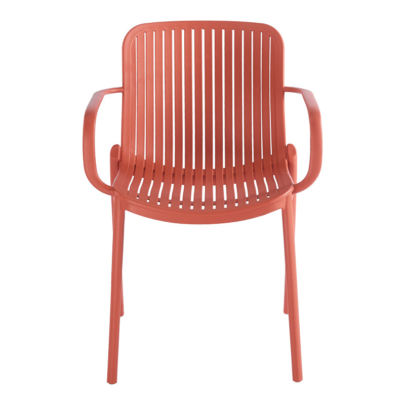Teragi stackable armchair pp with UV protection terracotta 59x57x82cm